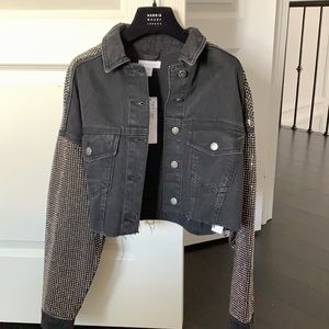 TOPSHOP EMBELLISHED DENIM JACKET